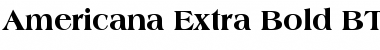 Download Americana Extra Bold Font Title Preview