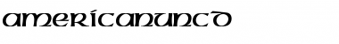 Download AmericanUncD Regular Font Title Preview
