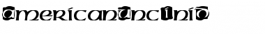 Download AmericanUncIniD Regular Font Title Preview