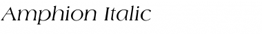 Download Amphion Italic Font Title Preview