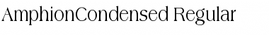 Download AmphionCondensed Regular Font Title Preview