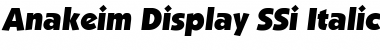 Download Anakeim Display SSi Italic Font Title Preview