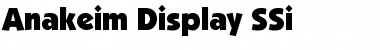 Download Anakeim Display SSi Regular Font Title Preview