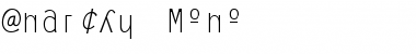 Download Anarchy Mono Regular Font Title Preview