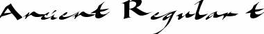 Download Ancient Regular Font Title Preview