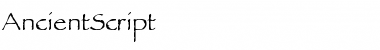 Download AncientScript Regular Font Title Preview