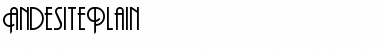 Download AndesitePlain Regular Font Title Preview