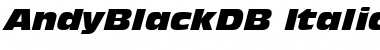 Download AndyBlackDB Italic Font Title Preview