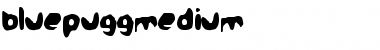 Download BluePugg Medium Font Title Preview