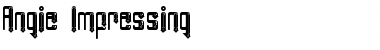 Download Angie Impressing Regular Font Title Preview