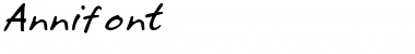 Download Annifont Italic Font Title Preview