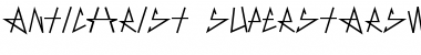 Download AntiChrist SuperstarSW Regular Font Title Preview