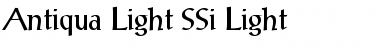 Download Antiqua Light SSi Light Font Title Preview