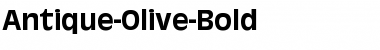 Download Antique-Olive-Bold Regular Font Title Preview
