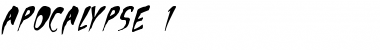 Download Apocalypse 1 Font Title Preview
