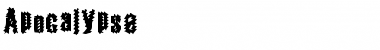 Download Apocalypse Regular Font Title Preview