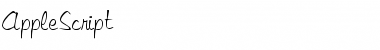Download AppleScript Regular Font Title Preview
