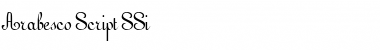 Download Arabesco Script SSi Regular Font Title Preview