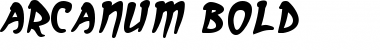 Download Arcanum Bold Font Title Preview