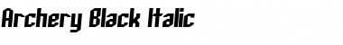Download Archery Black Italic Font Title Preview