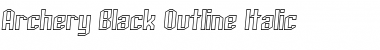 Download Archery Black Outline Italic Font Title Preview