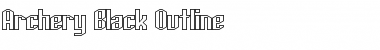 Download Archery Black Outline Regular Font Title Preview