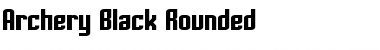 Download Archery Black Rounded Regular Font Title Preview