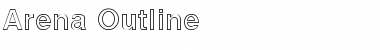 Download Arena Outline Regular Font Title Preview