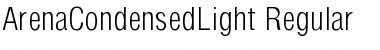Download ArenaCondensedLight Regular Font Title Preview