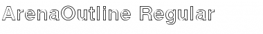 Download ArenaOutline Regular Font Title Preview