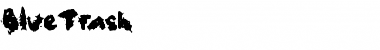 Download BlueTrash Regular Font Title Preview