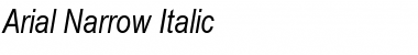 Download Arial Narrow Italic Font