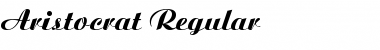Download Aristocrat normal Font Title Preview