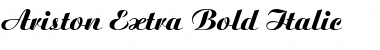 Download Ariston-Extra Bold Italic Font Title Preview