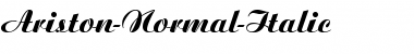 Download Ariston-Normal-Italic Regular Font Title Preview