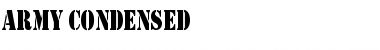Download Army Condensed Regular Font Title Preview