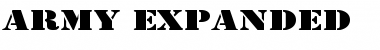Download Army Expanded Regular Font Title Preview