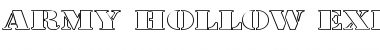 Download Army Hollow Expanded Regular Font Title Preview