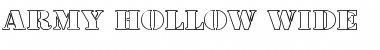 Download Army Hollow Wide Regular Font Title Preview