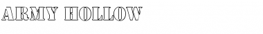 Download Army Hollow Regular Font Title Preview