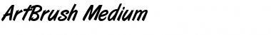 Download ArtBrush Medium Font Title Preview