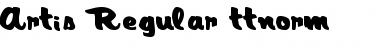 Download Artis Regular Font Title Preview