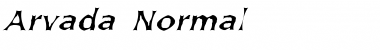 Download Arvada Normal Font Title Preview