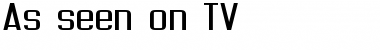 Download As seen on TV Regular Font Title Preview