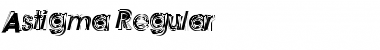 Download Astigma Regular Font Title Preview