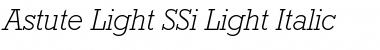 Download Astute Light SSi Light Italic Font Title Preview