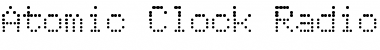 Download Atomic Clock Radio Regular Font Title Preview