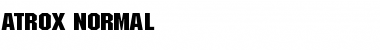 Download ATROX normal Font Title Preview
