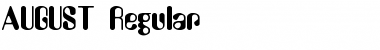 Download AUGUST Regular Font Title Preview