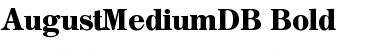 Download AugustMediumDB Bold Font Title Preview